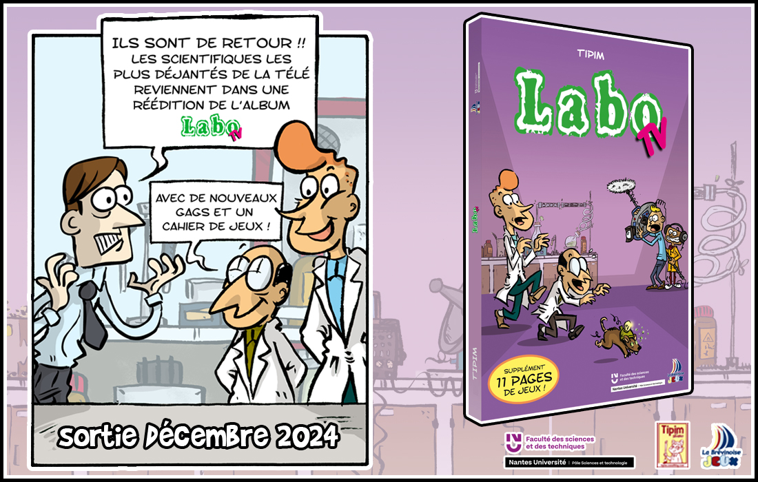 Album Bande Dessinée LaboTV vulgarisation scientifique humoristique